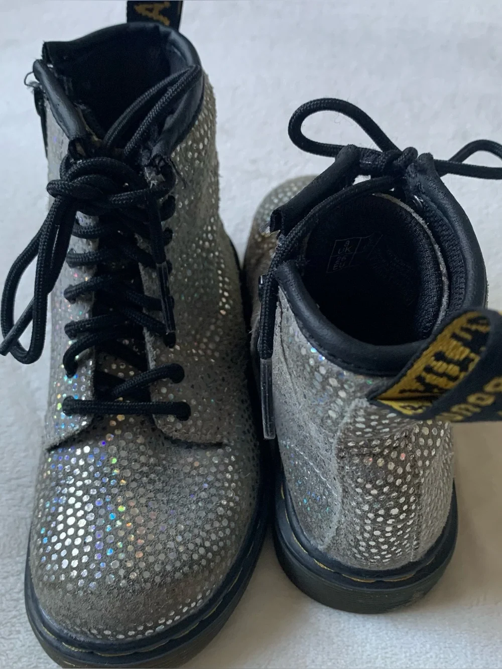 Dr. Martens Pascal Iridescent Toddler Boots Size 9